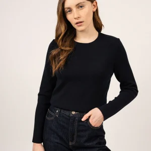 Fijngebreide trui met ronde hals | Molene