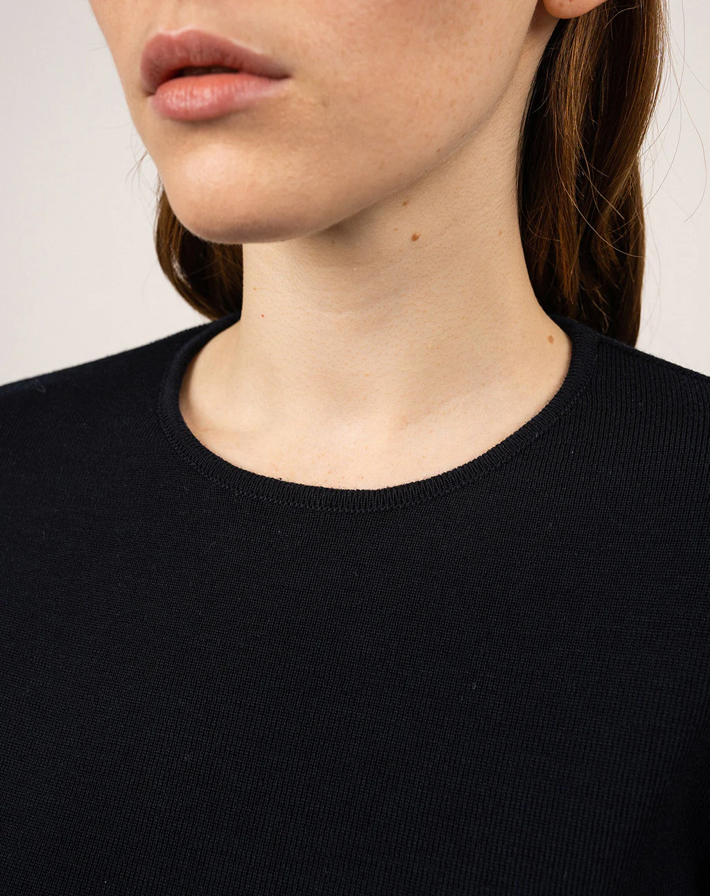 Fijngebreide trui met ronde hals | Molene - Afbeelding 3