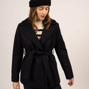 Korte peacoat met ceintuur | Ste Laury