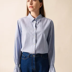 Blouse met ruches | Céleste
