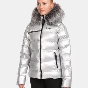 Dames zilver geïsoleerde winterjas Kilpi LTD SIRIUS-W