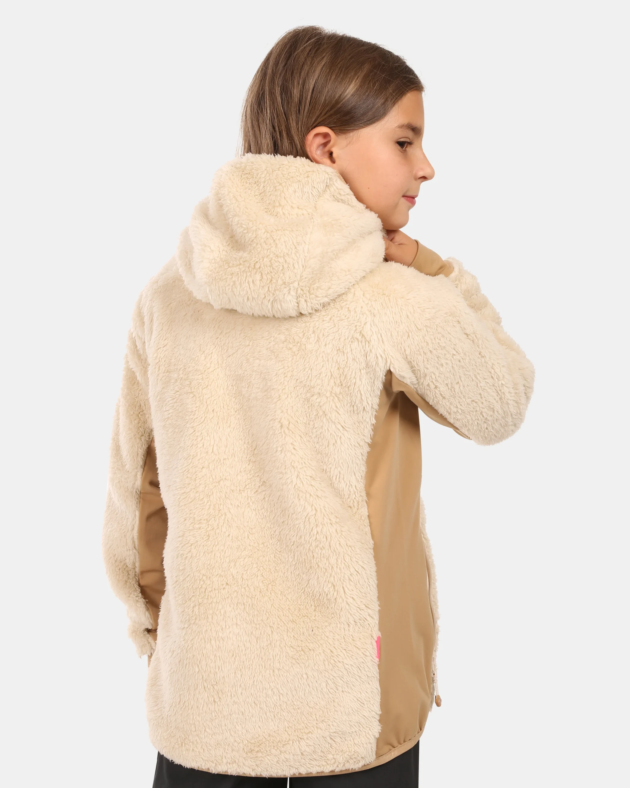 Girl´s hairy fleece hoodie Kilpi NORKA-JG - Afbeelding 5