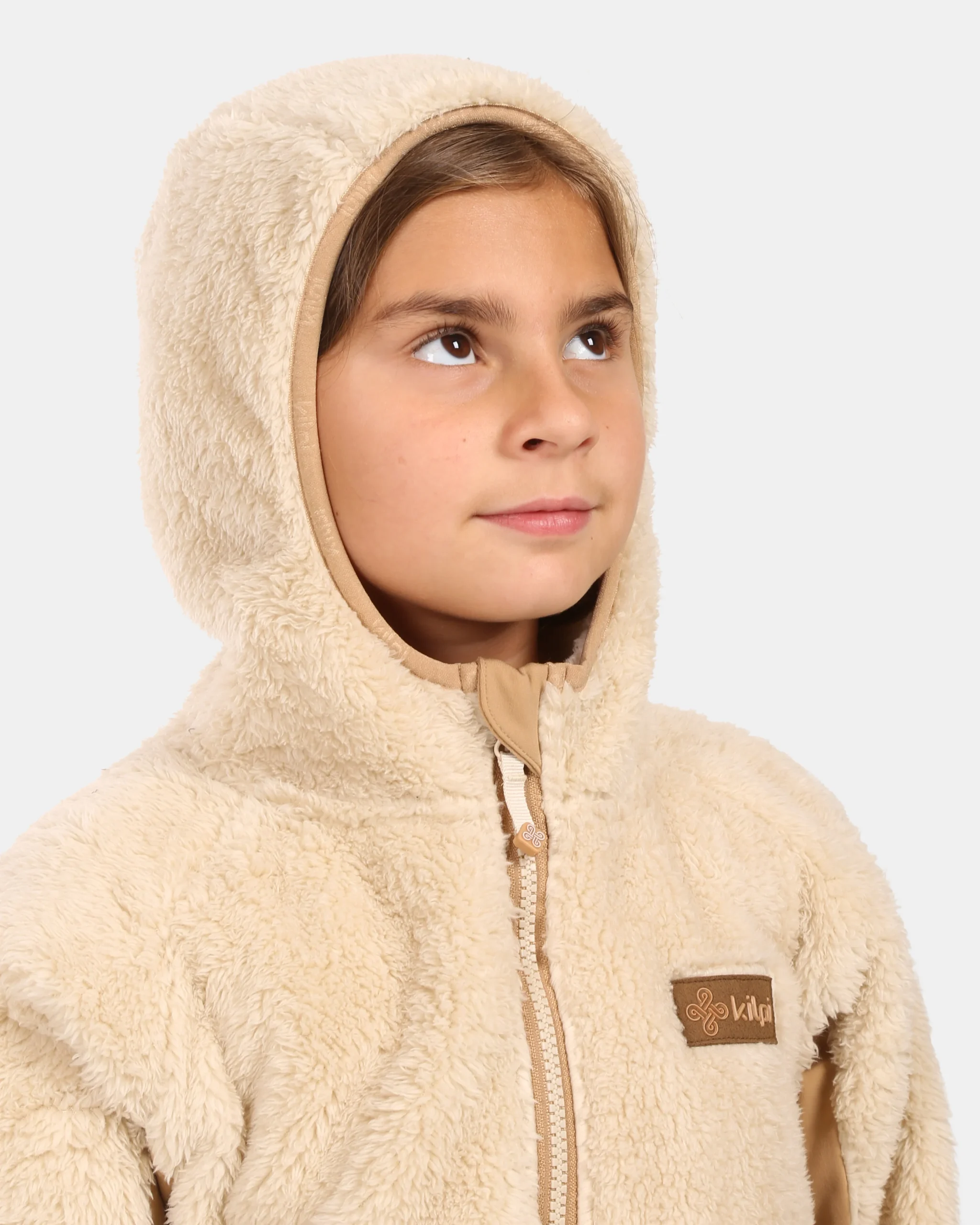 Girl´s hairy fleece hoodie Kilpi NORKA-JG - Afbeelding 6