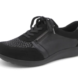 131-99-018 Dames Veterschoenen  Comfort Waldlaufer Orthotritt 815M01-312-001 Zwart Wijdte M (3278)