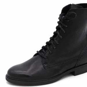 172-99-057 Dames Hoge Schoenen Boot Plat Durea 9826-835-1898 Zwart Wijdte H (3312)