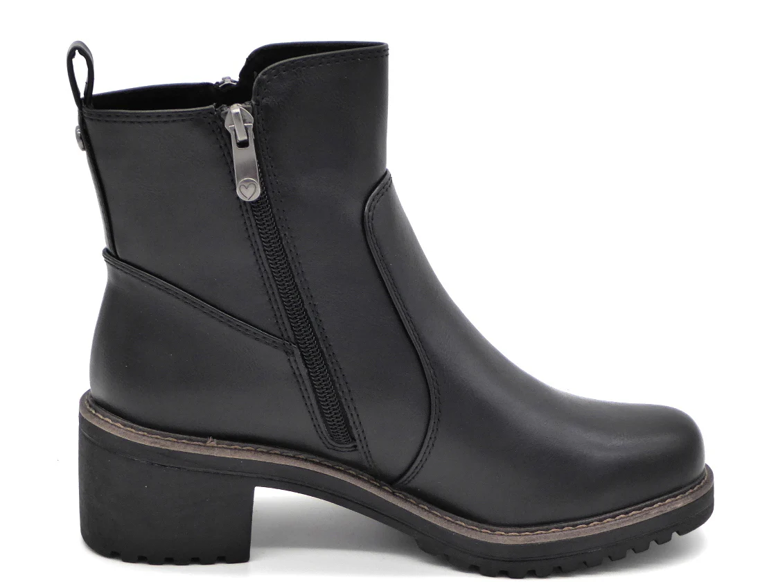 171-99-014 Dames Hoge Schoenen Boot Hak Marco Tozzi 25430-001 Zwart (2735) - Afbeelding 3