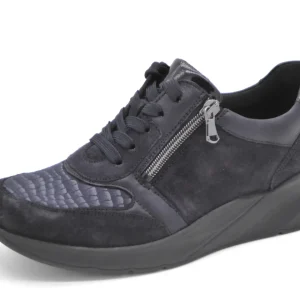 131-79-005 Dames Veterschoenen  Comfort Waldlaufer OrthoTritt 715H02-400-194 Donkerblauw Wijdte H (2707)