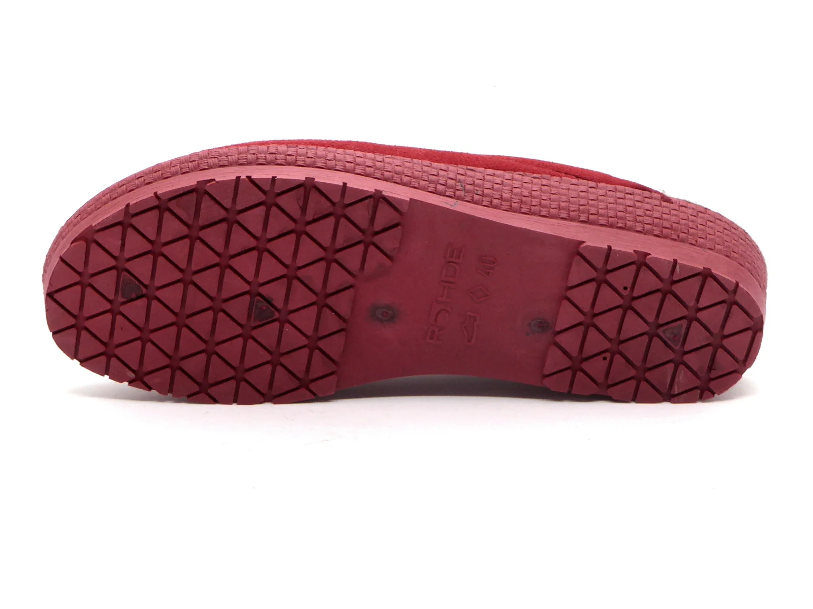 183-35-001 Dames Pantoffel-Muilen Gevoerd Rohde 2291-43 Middenrood (256) - Afbeelding 5