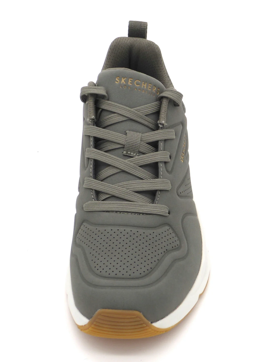 132-69-001 Dames Veterschoenen Sportief Skechers Tres Air Uno Ah-Mazing 177390 OLV Donkergroen (3247) - Afbeelding 4