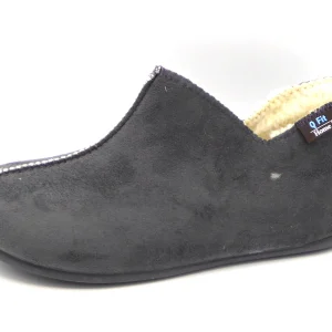 193-89-004 Dames Pantoffel-Gesloten Gevoerd Q-Fit Madrid 3300.2.008 Donkergrijs  (1881)