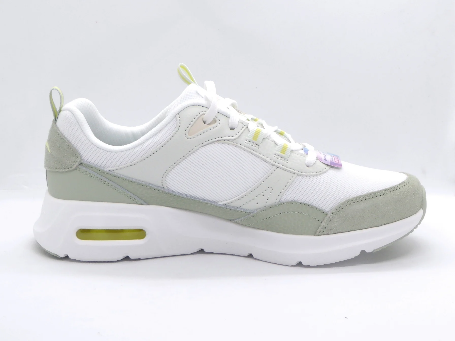 132-09-001 Dames Veterschoenen Sportief Skechers Skech-Air 149947 WGR Wit Combi (2390) - Afbeelding 3