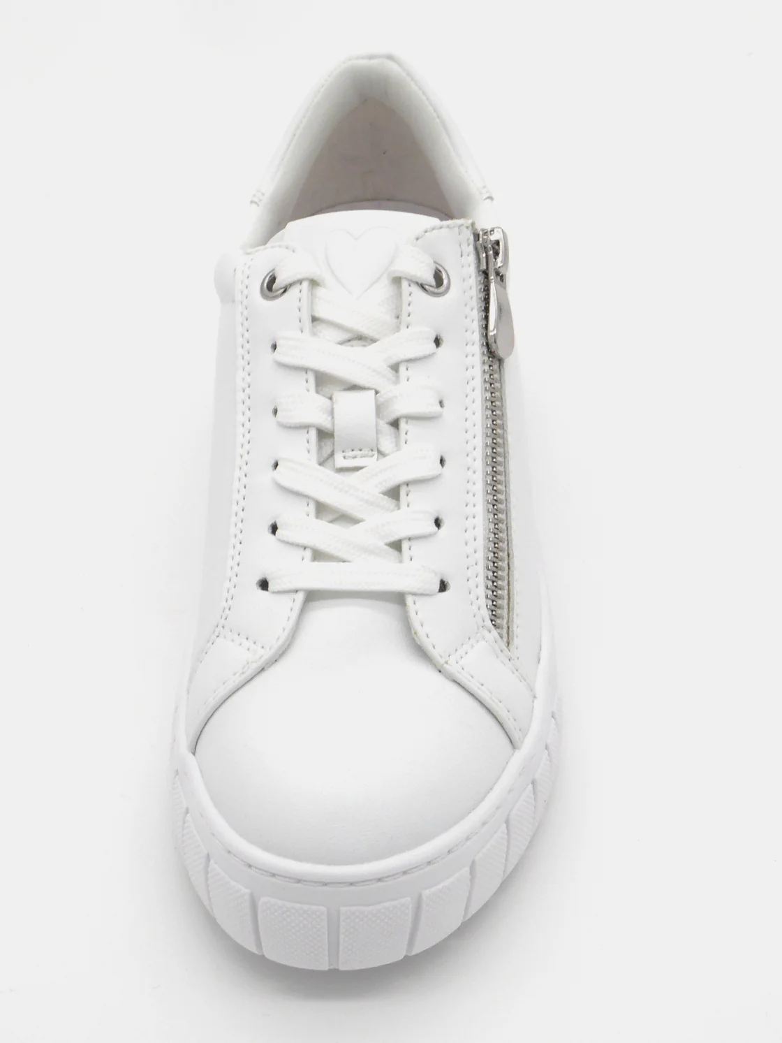 133-01-015 Dames Veterschoenen Sneaker Marco Tozzi 23764-100 Wit (2540) - Afbeelding 4