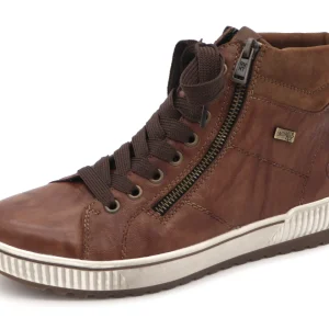 172-25-015 Dames Hoge Schoenen Boot Plat Remonte D0772-22 Middenbruin  (3333)