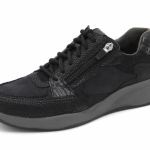 131-91-003 Dames Veterschoenen  Comfort Durea 6295-605-1227 Zwart Combi Wijdte H (3309)