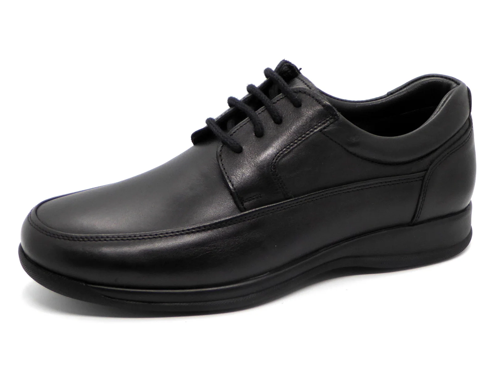 231-99-003 Heren Veterschoenen Comfort Q-Fit Mainz 5200-1 Zwart (722) - Afbeelding 2