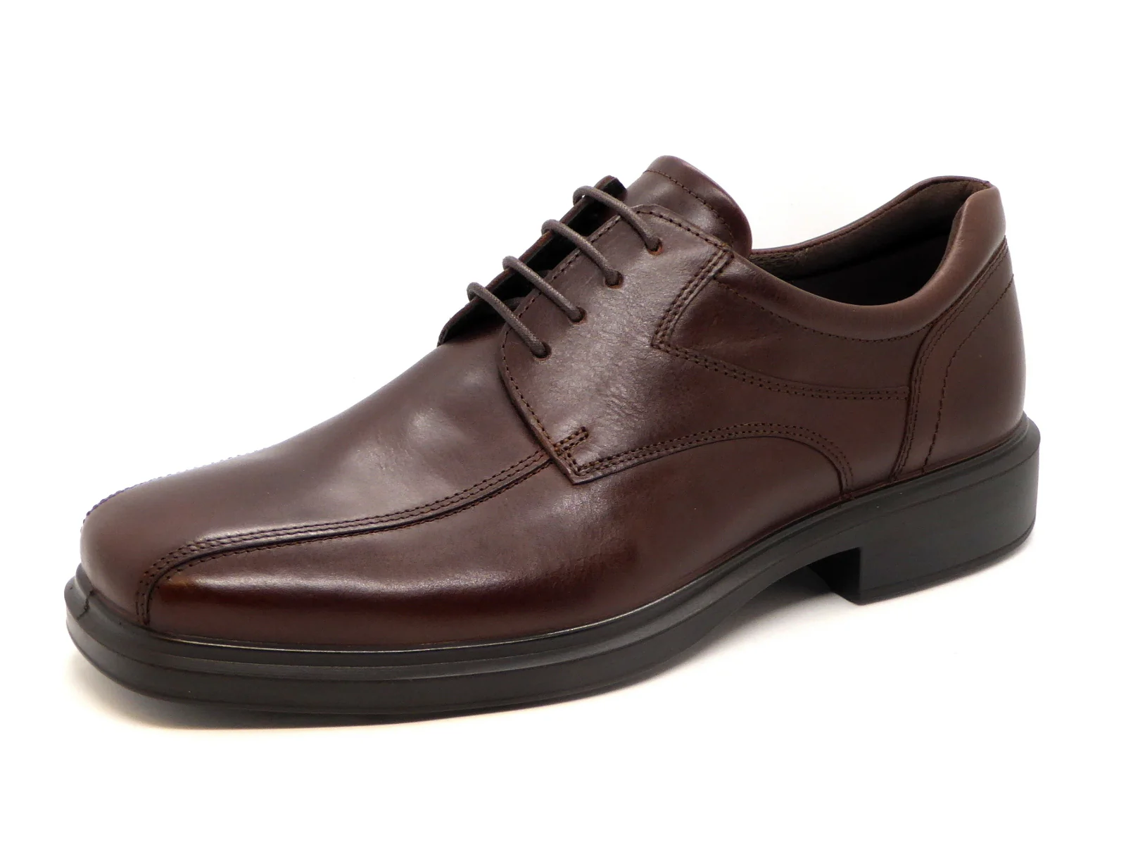 202-29-001 Heren Nette Schoenen Rubber Zool Ecco Helsinki 2 / 500174-02014 Donkerbruin (2445) - Afbeelding 2