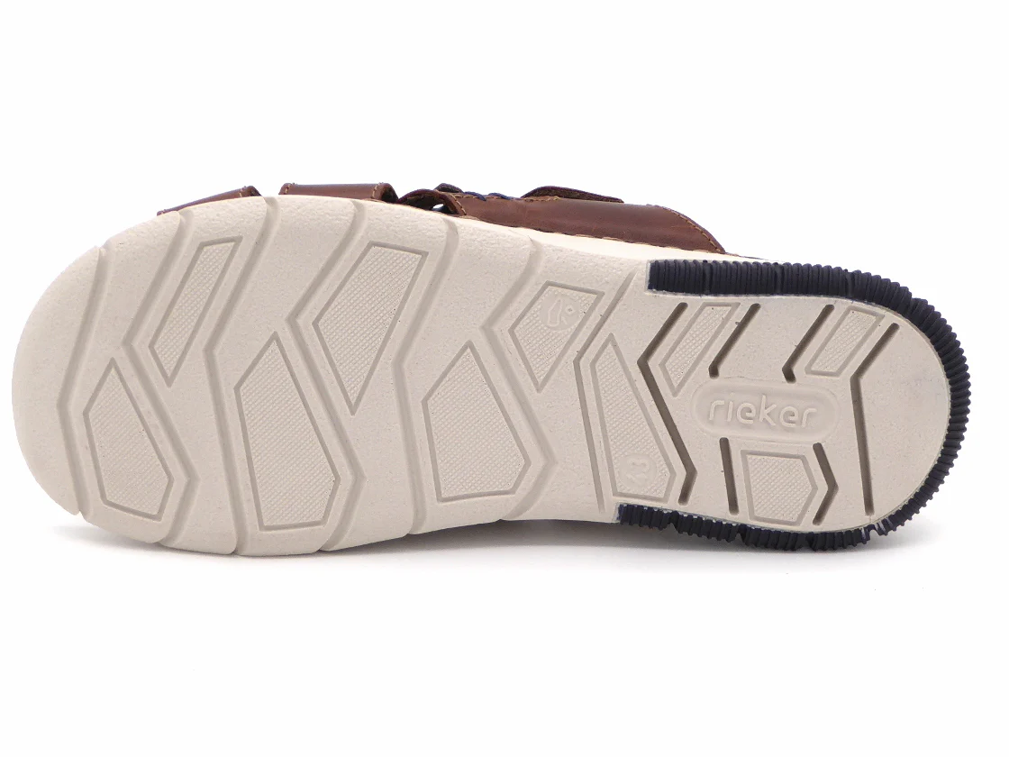 263-25-004 Heren Open Slippers Mode Rieker 25292-24 Middenbruin (2592) - Afbeelding 5