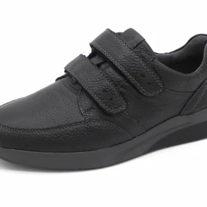 221-99-004 Heren Klittenband Schoenen Comfort Waldlaufer 654302-199-001 Zwart Wijdte K (2895)