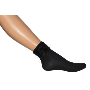 Furry Cuff Panty Sock BN851152