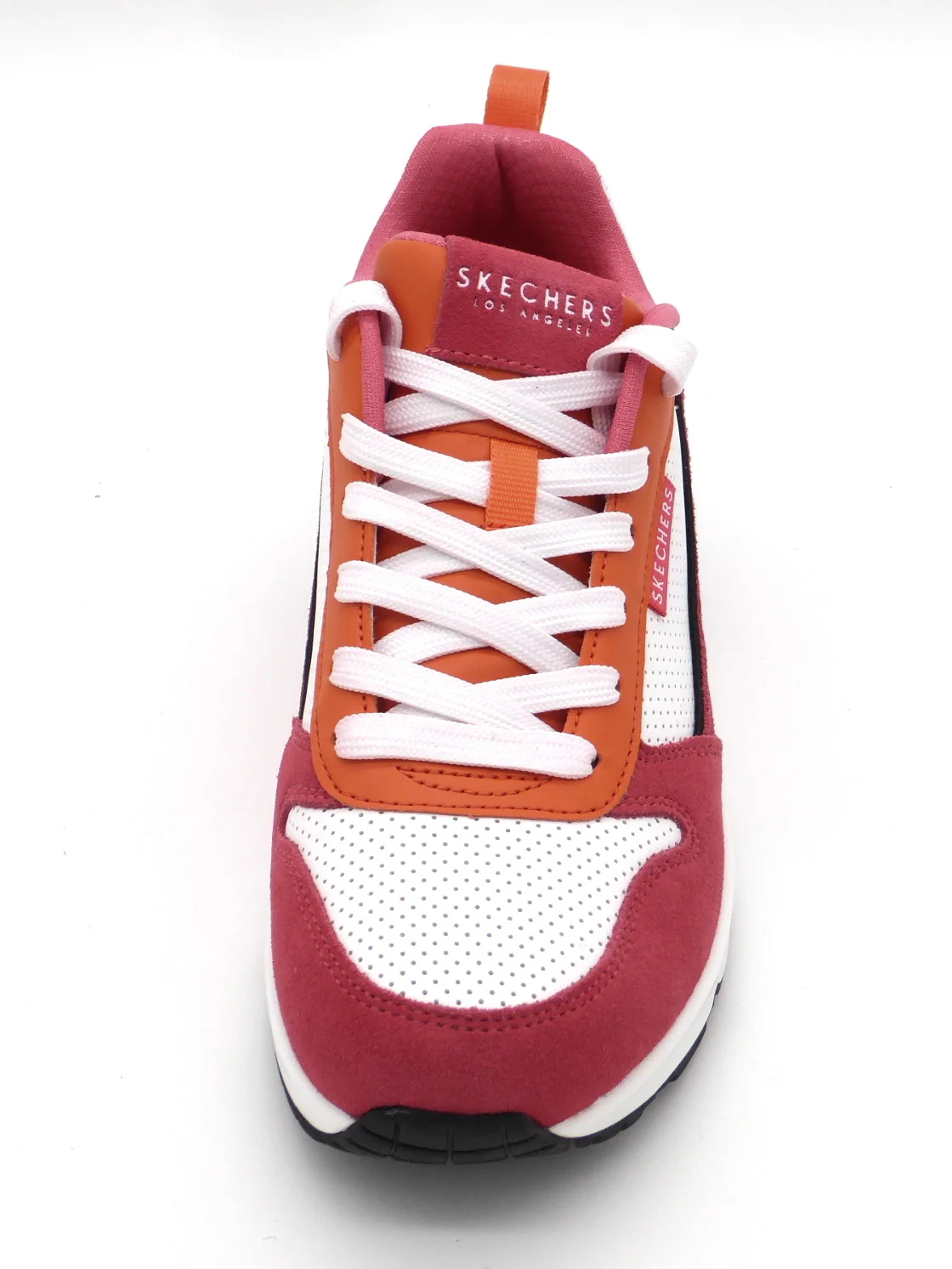 132-55-005 Dames Veterschoenen Sportief Skechers Uno Two Mutch Fun 177105 PKOR Roze (3249) - Afbeelding 4