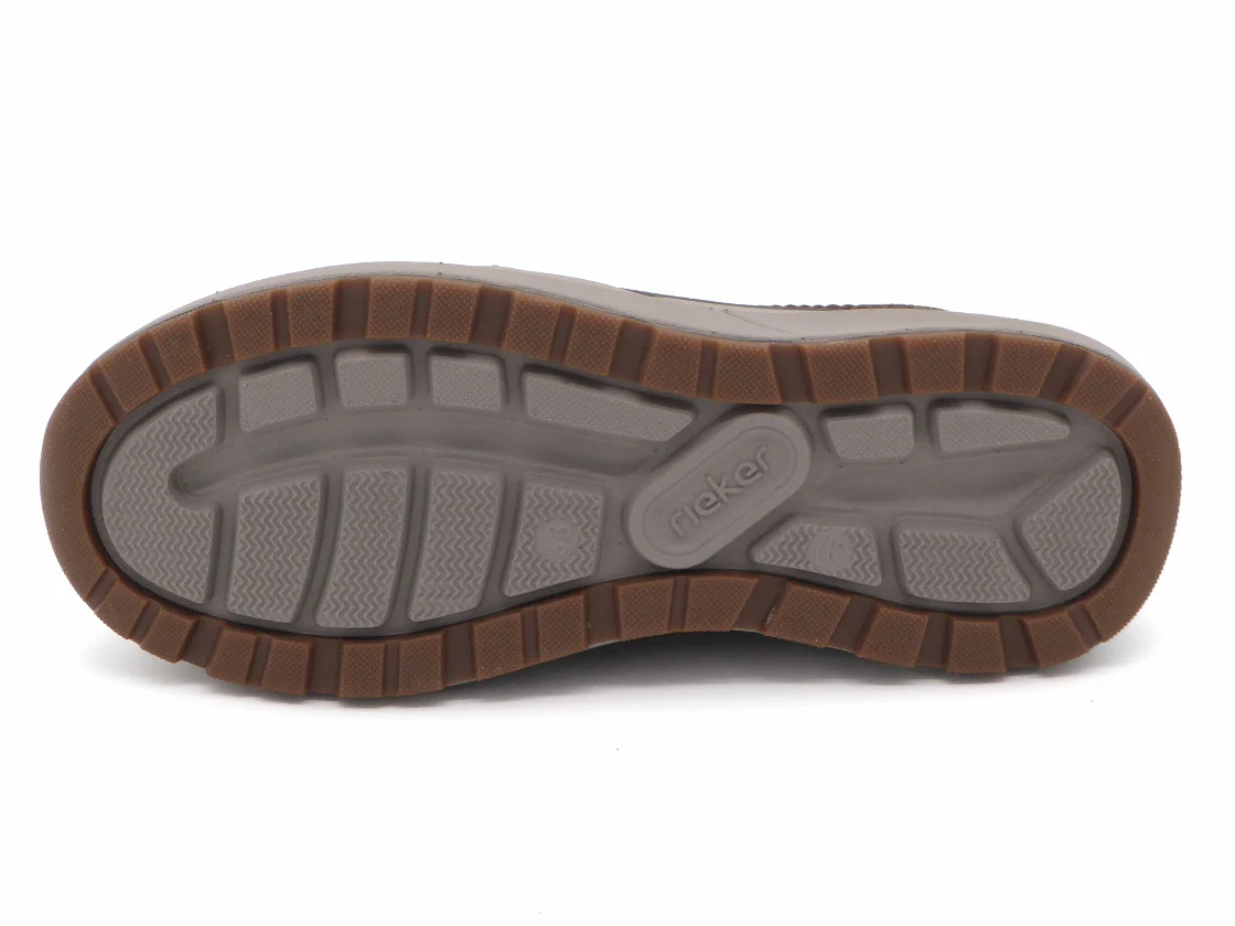 242-29-010 Heren Instappers Sportief Rieker 06052-22 Donkerbruin Wijdte H (3324) - Afbeelding 5