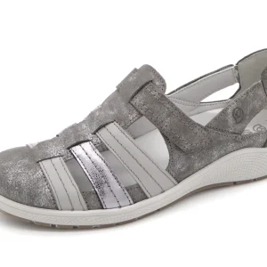 111-85-001 Dames Bandschoenen Comfort Suave 18507T4 Middengrijs  (2626)