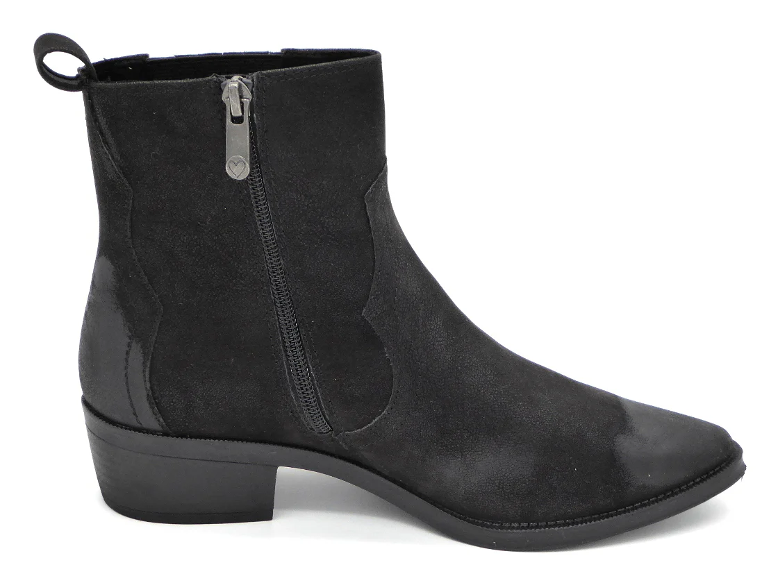 171-99-003 Dames Hoge Schoenen Boot Hak Marco Tozzi 25080-001 Zwart (2127) - Afbeelding 3