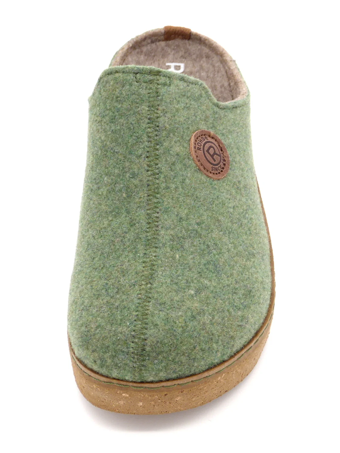 182-65-002 Dames Pantoffel-Muilen Ongevoerd Rohde 6120-62 Middengroen (2859) - Afbeelding 4