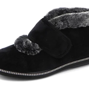 192-99-002 Dames Pantoffel-Gesloten Ongevoerd Relax SE20-03-1 Zwart  (1132)