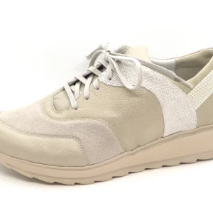 131-81-004 Dames Veterschoenen  Comfort Durea 6225-688-9631 Lichtgrijs Wijdte K (1445)
