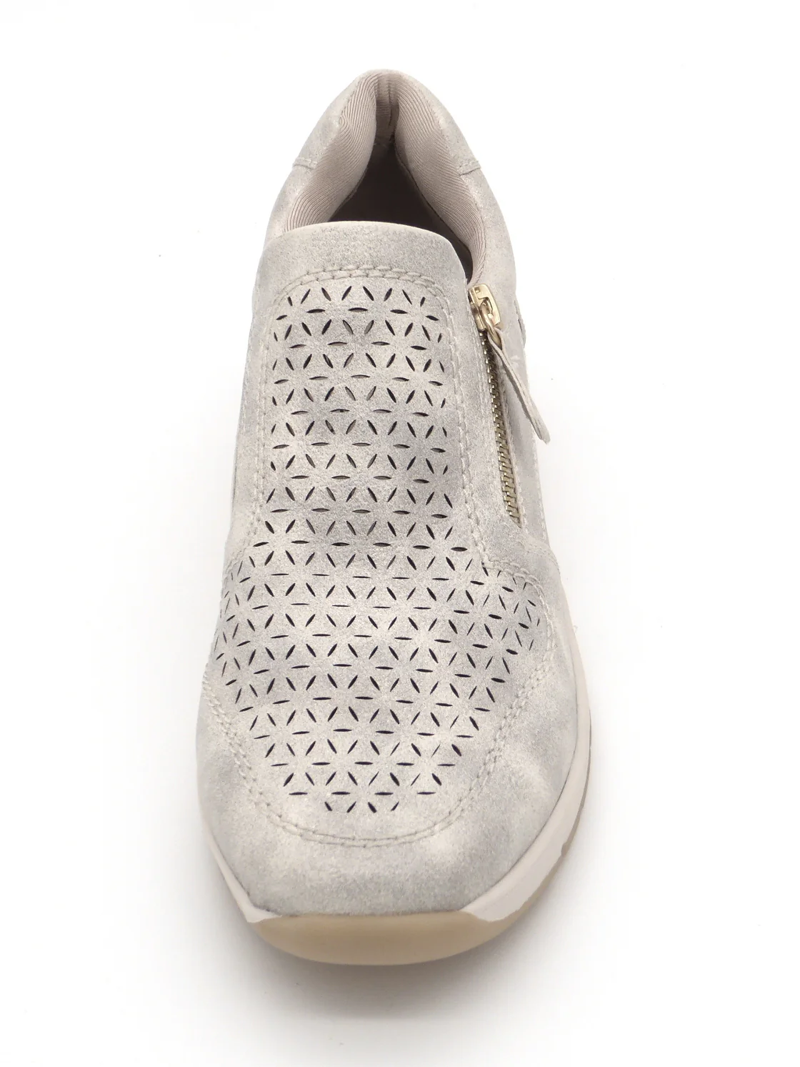 142-11-002 Dames Instappers Sportief Jana 24765-499 Lichtbeige Wijdte H (3491) - Afbeelding 4