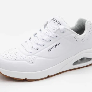 232-01-002 Heren Veterschoenen Sportief Skechers Uno Stand On Air 52458 WHT Wit  (3266)