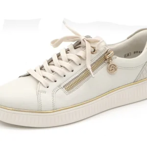 133-11-017 Dames Veterschoenen  Sneaker Remonte D2E00-80 Lichtbeige Wijdte G (2957)