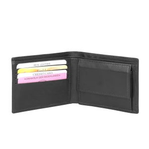 92-118581-9 Lederwaren Heren Portemonnee Bilfolds HJ de Rooy Vegio 118581 Zwart  (3030)
