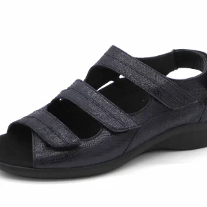 151-79-004 Dames Sandalen Comfort Durea 7409-218-0855 Donkerblauw Wijdte H (2945)