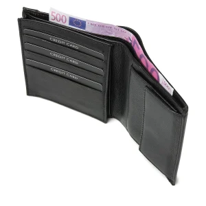 92-67704-9 Heren Heren Portemonnee Portefeuille HJ de Rooy 67 Serie 67704 Zwart  (3064)