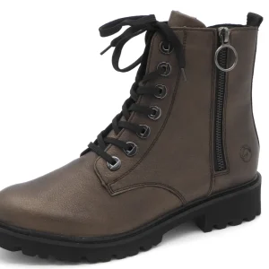 172-29-011 Dames Hoge Schoenen Boot Plat Remonte D8671-92 Donkerbruin  (2773)