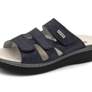 161-79-003 Dames Open Slippers Comfort Rohde 5221-56 Donkerblauw (3200)