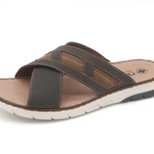 263-29-004 Heren Open Slippers Mode Rieker 25252-25 Middenbruin  (2992)