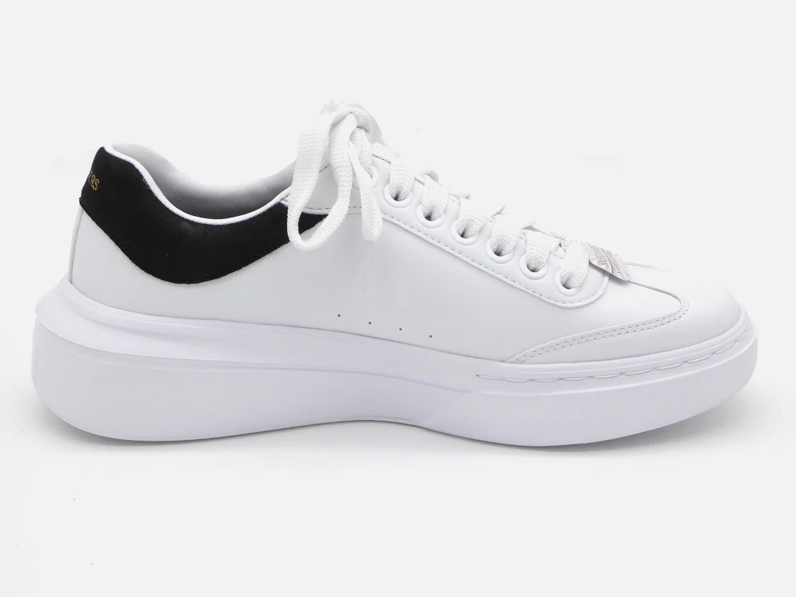 132-01-012 Dames Veterschoenen Sportief Skechers Cordova Classic Best Behavior 185060 WBK Wit (3246) - Afbeelding 3