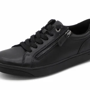 133-99-022 Dames Veterschoenen Sneaker Jana 23702-001 Zwart Wijdte H (3344)