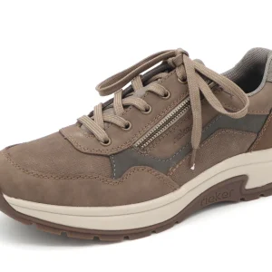 232-19-006 Heren Veterschoenen Sportief Rieker 11001-26 Donkerbeige Wijdte H (2985)