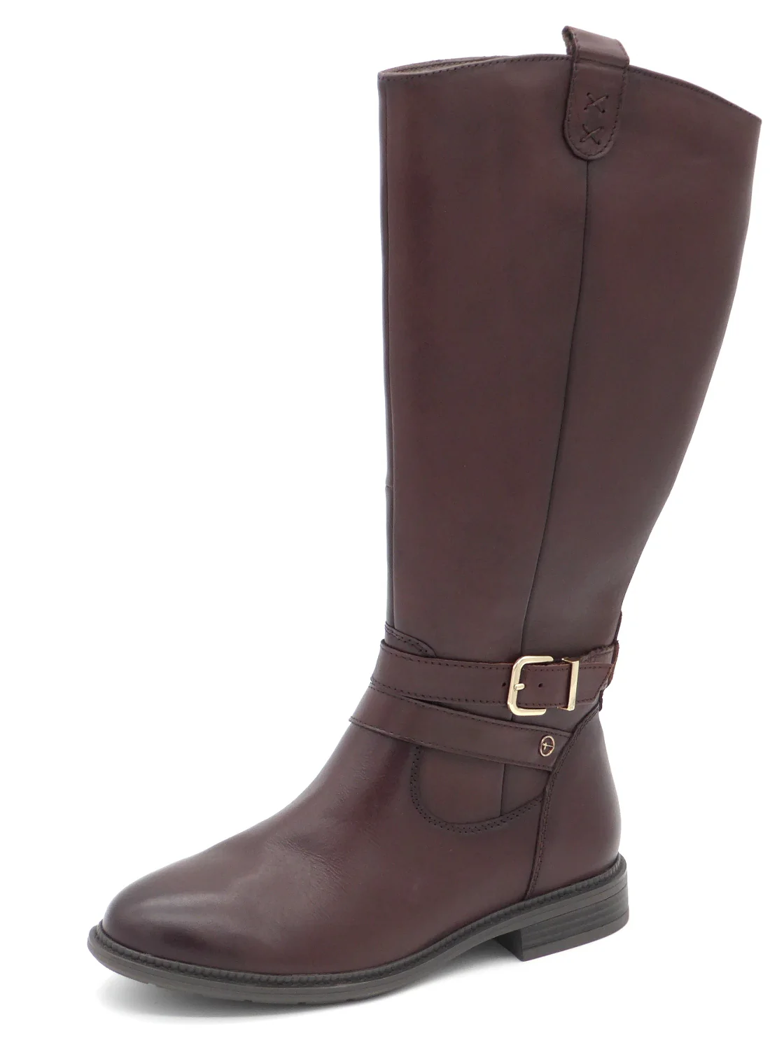 174-29-001 Dames Hoge Schoenen Laars Plat Tamaris 85503-305 Donkerbruin Wijdte H (2213)