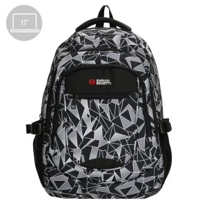 98-62038-614 Lederwaren Rugtas Middel 17 Enrico Benetti 62038-614 Zwart Combi (1058)