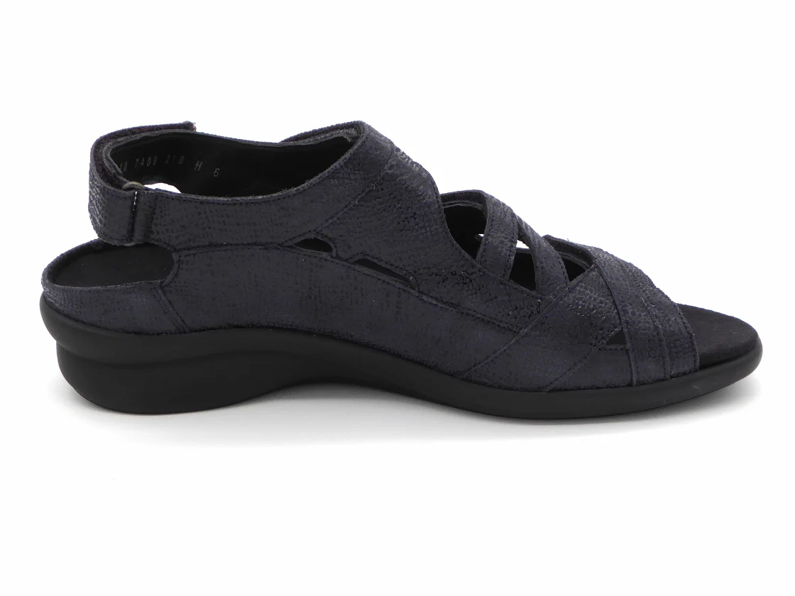 151-79-004 Dames Sandalen Comfort Durea 7409-218-0855 Donkerblauw Wijdte H (2945) - Afbeelding 3