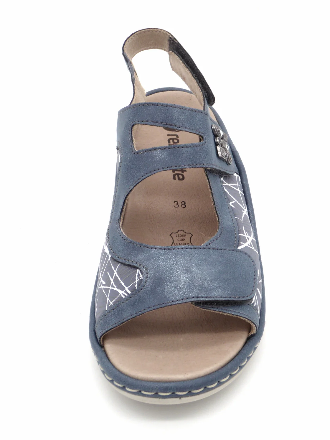 151-75-001 Dames Sandalen Comfort Remonte D7647-16 Middenblauw (1914) - Afbeelding 4