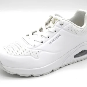 132-01-003 Dames Veterschoenen  Sportief Skechers Uno Stand on Air 73690 W Wit  (506)