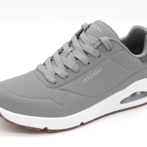 232-81-005 Heren Veterschoenen Sportief Skechers Uno-Suited On Air 183004 LTGY Lichtgrijs  (3657)