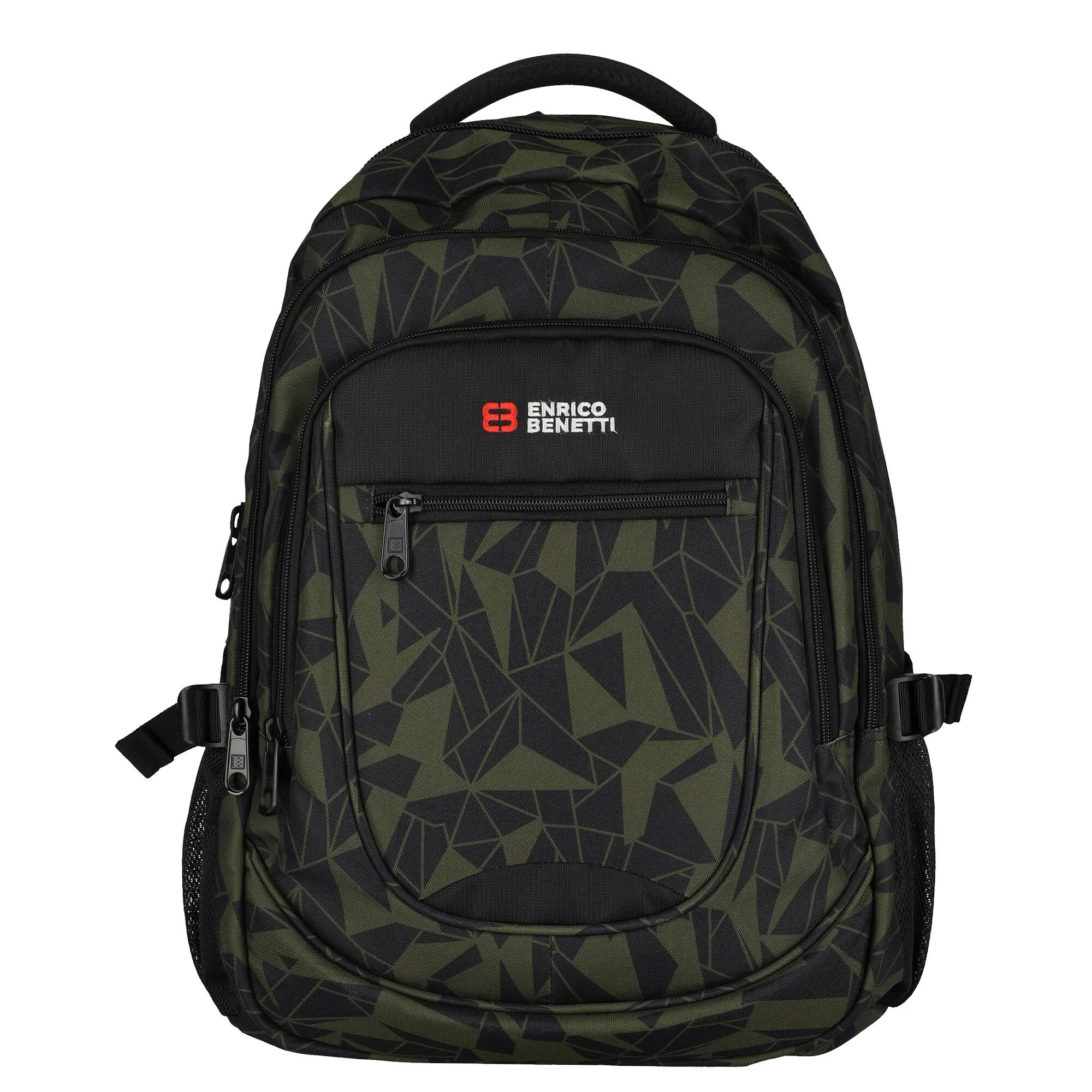 98-62038-029 Lederwaren Rugtas Middel 17 Enrico Benetti 62038-029 Donkergroen (1056) - Afbeelding 3