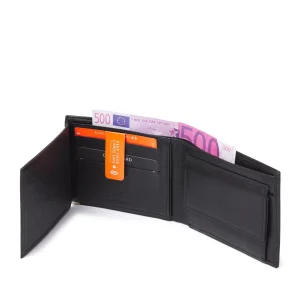 92-15533-9 Lederwaren Heren Portemonnee Bilfolds HJ de Rooy Toronto 15533 Zwart (3007)